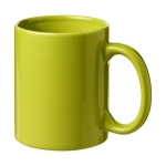 Tasses personnalisées colorées en céramique de 330 ml Colorful couleur vert lime deuxième vue frontale