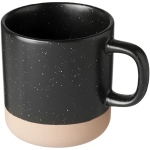 Tasse en céramique au fond non émaillé personnalisée de 360 ml Design couleur noir deuxième vue frontale