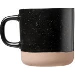 Tasse en céramique au fond non émaillé personnalisée de 360 ml Design couleur noir