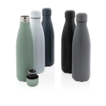 Gourde thermos personnalisées en acier 500 ml Lifestyle Premium couleur vert menthe vue générale