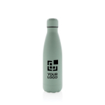 Gourde thermos personnalisées en acier 500 ml Lifestyle Premium couleur vert menthe avec zone d'impression