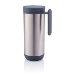 Petit mug isotherme anti-goutte à ouverture par pression 225ml Click couleur gris foncé