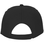 Casquette avec logo et fermoir auto-agrippant en coton 175 g/m² Héroe couleur noir deuxième vue arrière