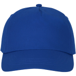 Casquette avec logo et fermoir auto-agrippant en coton 175 g/m² Héroe couleur bleu deuxième vue frontale