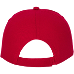 Casquette avec logo et fermoir auto-agrippant en coton 175 g/m² Héroe couleur rouge deuxième vue arrière