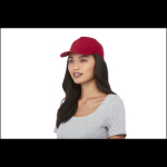 Casquette avec logo et fermoir auto-agrippant en coton 175 g/m² Héroe couleur rouge image nature morte 2