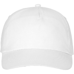 Casquette avec logo et fermoir auto-agrippant en coton 175 g/m² Héroe couleur blanc deuxième vue frontale