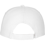 Casquette avec logo et fermoir auto-agrippant en coton 175 g/m² Héroe couleur blanc deuxième vue arrière