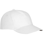 Casquette avec logo et fermoir auto-agrippant en coton 175 g/m² Héroe couleur blanc vue latérale