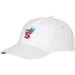 Casquette avec logo et fermoir auto-agrippant en coton 175 g/m² Héroe couleur blanc vue impression transfert