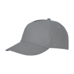 Casquette avec logo et fermoir auto-agrippant en coton 175 g/m² Héroe couleur gris