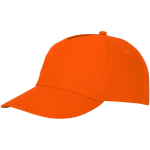 Casquette avec logo et fermoir auto-agrippant en coton 175 g/m² Héroe couleur orange