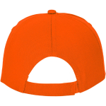 Casquette avec logo et fermoir auto-agrippant en coton 175 g/m² Héroe couleur orange deuxième vue arrière