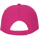 Casquette avec logo et fermoir auto-agrippant en coton 175 g/m² Héroe couleur rose deuxième vue arrière