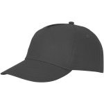 Casquette avec logo et fermoir auto-agrippant en coton 175 g/m² Héroe couleur gris foncé