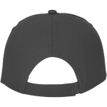 Casquette avec logo et fermoir auto-agrippant en coton 175 g/m² Héroe couleur gris foncé deuxième vue arrière