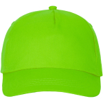 Casquette avec logo et fermoir auto-agrippant en coton 175 g/m² Héroe couleur vert lime deuxième vue frontale