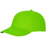 Casquette avec logo et fermoir auto-agrippant en coton 175 g/m² Héroe couleur vert lime