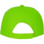 Casquette avec logo et fermoir auto-agrippant en coton 175 g/m² Héroe couleur vert lime deuxième vue arrière