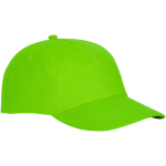 Casquette avec logo et fermoir auto-agrippant en coton 175 g/m² Héroe couleur vert lime vue latérale