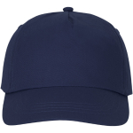 Casquette avec logo et fermoir auto-agrippant en coton 175 g/m² Héroe couleur bleu marine deuxième vue frontale