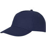 Casquette avec logo et fermoir auto-agrippant en coton 175 g/m² Héroe couleur bleu marine