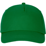 Casquette avec logo et fermoir auto-agrippant en coton 175 g/m² Héroe couleur vert foncé deuxième vue frontale