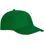 Casquette avec logo et fermoir auto-agrippant en coton 175 g/m² Héroe couleur vert foncé vue latérale