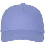 Casquette avec logo et fermoir auto-agrippant en coton 175 g/m² Héroe couleur bleu ciel deuxième vue frontale