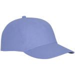 Casquette avec logo et fermoir auto-agrippant en coton 175 g/m² Héroe couleur bleu ciel vue latérale