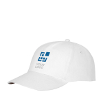 Casquette avec logo et fermoir auto-agrippant en coton 175 g/m² Héroe avec zone d'impression