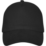 Casquette personnalisable en coton avec boucle 260 g/m² Hero Max couleur noir deuxième vue frontale