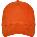 Casquette personnalisable en coton avec boucle 260 g/m² Hero Max couleur orange deuxième vue frontale