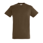 T-shirts publicitaires unisexes en 100% coton 150 g/m² SOL'S Regent couleur marron deuxième vue