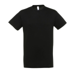 T-shirts publicitaires unisexes en 100% coton 150 g/m² SOL'S Regent couleur noir troisième vue