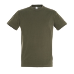 T-shirts publicitaires unisexes en 100% coton 150 g/m² SOL'S Regent couleur vert militaire