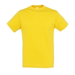 T-shirts publicitaires unisexes en 100% coton 150 g/m² SOL'S Regent couleur jaune foncé