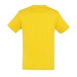 T-shirts publicitaires unisexes en 100% coton 150 g/m² SOL'S Regent couleur jaune foncé vue arrière