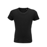 T-shirt pour enfants en coton 100% biologique 175 g/m² SOL'S Pioneer couleur noir troisième vue