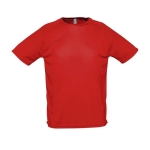 T-shirts personnalisés en polyester respirant 140 g/m² SOL'S Sporty couleur rouge cinquième vue