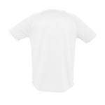 T-shirts personnalisés en polyester respirant 140 g/m² SOL'S Sporty couleur blanc