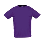 T-shirts personnalisés en polyester respirant 140 g/m² SOL'S Sporty couleur violet deuxième vue