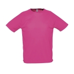 T-shirts personnalisés en polyester respirant 140 g/m² SOL'S Sporty couleur fuchsia