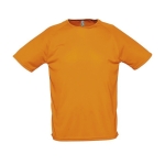 T-shirts personnalisés en polyester respirant 140 g/m² SOL'S Sporty couleur orange fluorescent