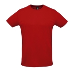 T-shirts techniques sérigraphiés en polyester 130 g/m² SOL'S Sprint couleur rouge cinquième vue