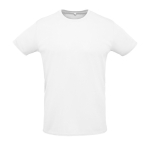 T-shirts techniques sérigraphiés en polyester 130 g/m² SOL'S Sprint couleur blanc neuvième vue