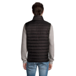 Gilet personnalisé en nylon et polyester 180 g/m² SOL'S Wave couleur noir deuxième vue photographique