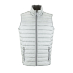 Gilet personnalisé en nylon et polyester 180 g/m² SOL'S Wave couleur argenté brillant huitième vue