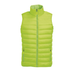 Gilet personnalisé en nylon et polyester 180 g/m² SOL'S Wave couleur vert fluorescent