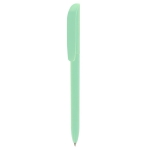 Stylos personnalisés BIC rétractables en encre bleue BIC® Super Clip couleur vert clair